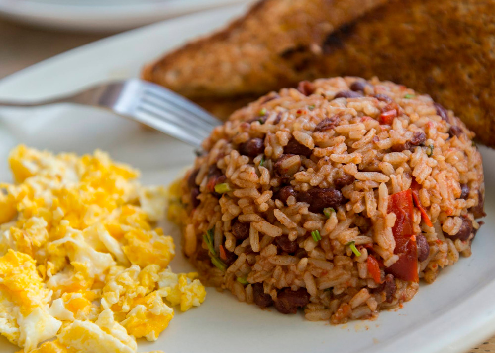 Gallo pinto “breakfast of kings”